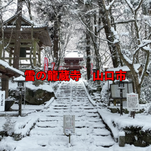 山口市　雪の龍蔵寺